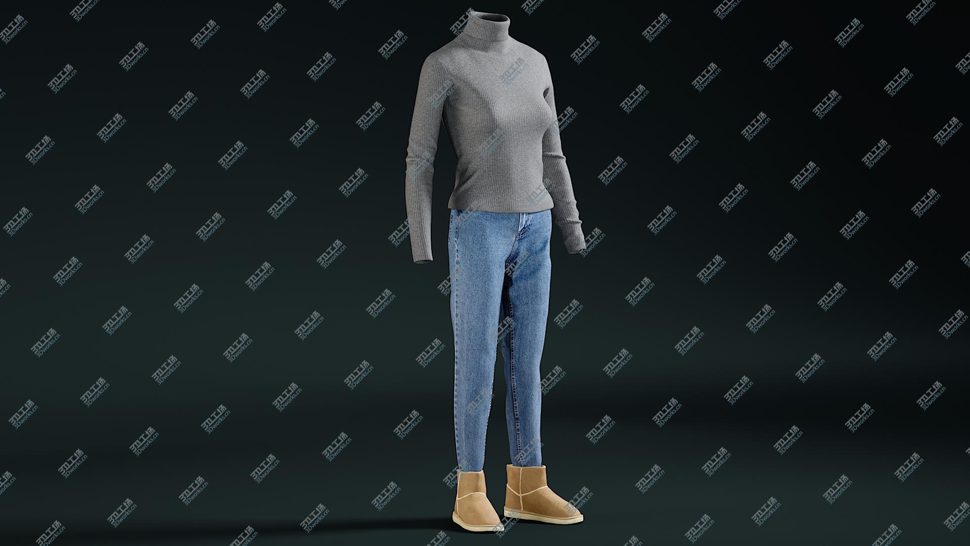 images/goods_img/202104091/Women's Jeans Pullover Ugg 1 3D model/5.jpg